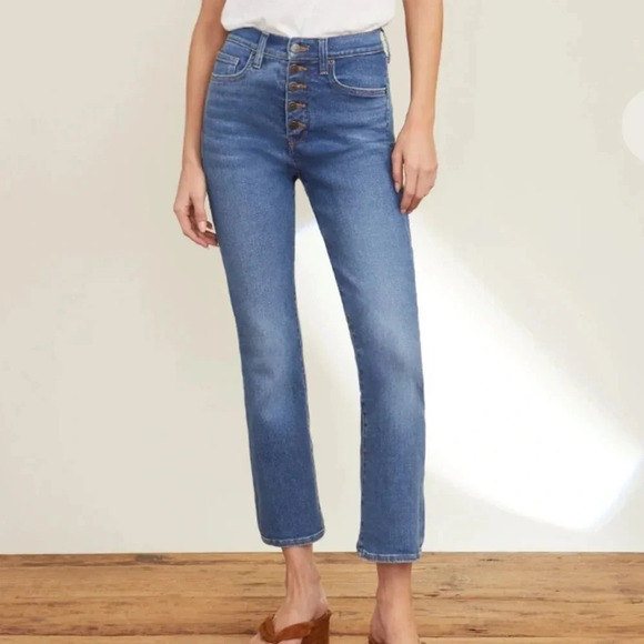 Veronica Beard Women’s 24 Great Condition Button Fly Carly 11” Kick Flare Jean - Picture 10 of 13